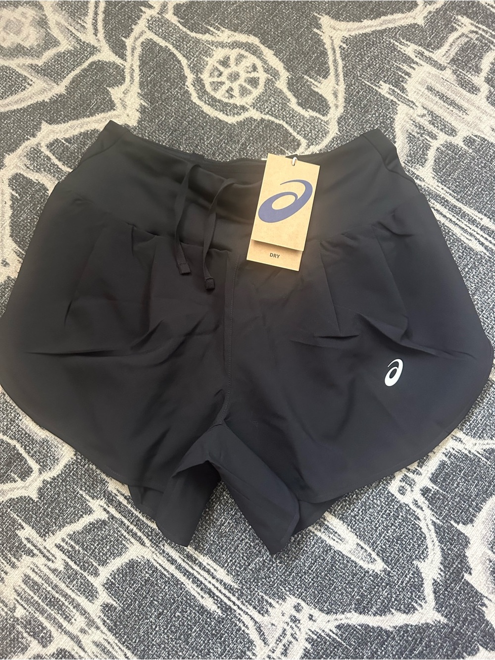 ASICS Black Women's Running Shorts with Logo